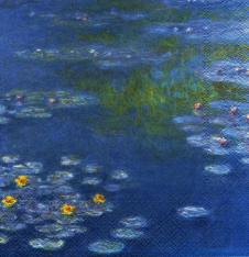4 x Paper Napkins Waterlillies Monet