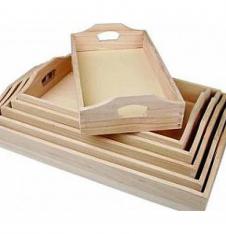 Wooden Trays to Decorate in 6 Sizes